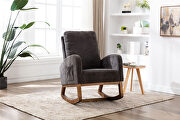 Living room comfortable rocking chair living room chair dark gray main photo