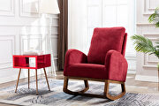Living room comfortable rocking chair living room chair red main photo