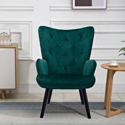 W758 (Green) Accent chair living room/bed room, modern leisure chair green color microfiber fabric