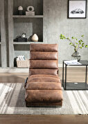 RG891 (Coffee) Coffee linen modern chaise lounge chair