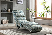 Rug flower linen modern chaise lounge chair main photo