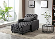 SN908 (Dark Gray) Dark gray high-quality fabric leisure barry sofa