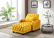 SN908 (Yellow) Yellow high-quality fabric leisure barry sofa