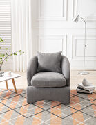 HF93 (Dark Gray) High-quality fabric leisure chair in dark gray
