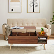 CT282 (Rosewood) Rosewood finish coffee table with solid wood leg rest