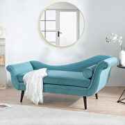Green fabric gorgeous wave back design chaise lounge main photo