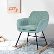 Light green fabric rocking chair main photo