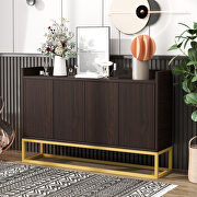 Modern sideboard elegant buffet with large storage space in espresso main photo