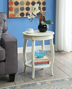 Aberta side table in antique white main photo