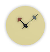 Manchester (Cream) Cream finish round silent non-ticking modern wall clock