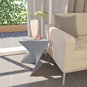 Randolph (Gray) Gray sturdy plastic trendy side table