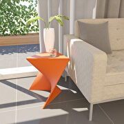 Randolph (Orange) Orange sturdy plastic trendy side table