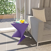 Purple sturdy plastic trendy side table main photo