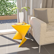 Randolph (Yellow) Yellow sturdy plastic trendy side table