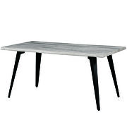 Revanna (Gray) R Sunbleached gray rectangular wooden top modern dining table