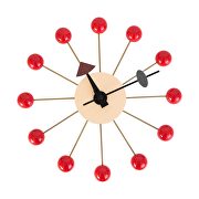 Red pinwheel concept design clock main photo