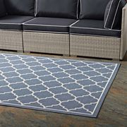 Indoor/outdoor moroccan 8x10 area rug