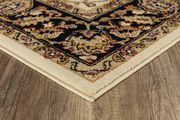 Crown 01 11158 Crown 5'2 x7'2 Traditional Floral Ivory area rug