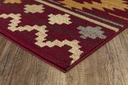 Crown 5'2 x 7'2 Traditional South Western Red area rug