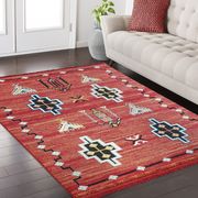 Fez 02 10646 FEZ 3'9 x 5'2 Modern Moroccan Brick area rug