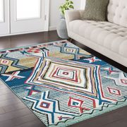 3'9 x 5'2 Modern Moroccan Multi area rug