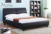 Trapeze (Black) Affordable low-profile storage bed w/ platform