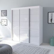 Contemporary wardrobe w/ 3 white doors main photo