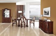 Classic style mahogany glossy dining table w/ extension main photo