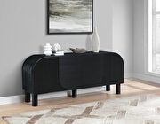 Casablanca (Black) Solid wood and oak veneer curved buffet / sideboard