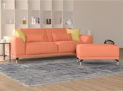 Ultra-modern low-profile EU-made sofa in orange main photo