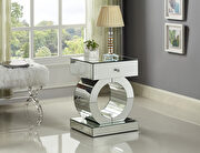 Mirrored style modern end table main photo
