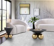 Modern brown sectional w/ headrests