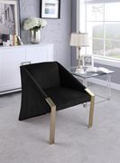 Acccent gold / velvet chair in contemporary design main photo