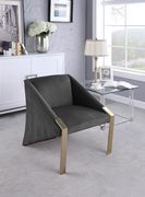 Acccent gold / velvet chair in contemporary design main photo