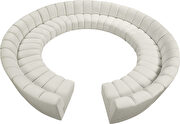 12 pcs cream velvet modular sectional sofa main photo