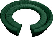 12 pcs green velvet modular sectional sofa main photo