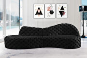 2pcs curved deep button tufted accent sectional main photo