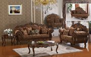 Carved designs traditional living room sofa main photo