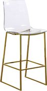 Acrylic / gold bar stool in contemporary style main photo