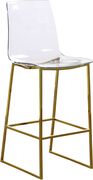 Acrylic / gold bar stool in contemporary style