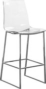 Silver base / acrylic contemporary bar stool main photo