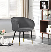 Elegant stylish glam style velvet / gold dining chair main photo
