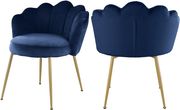 Navy designer dining / accent chair main photo