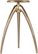 Adjustable gold metal bar stool main photo