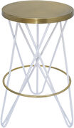 Black / gold round stylish bar stool main photo