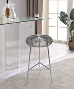 Tuscany (Silver) Silver wire style contemporary bar stool