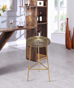 Gold wire style contemporary bar stool main photo
