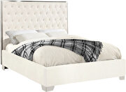 Tufted headboard full bed in modern style main photo