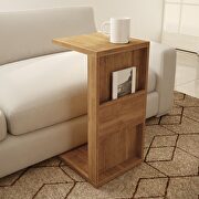 Modern end table with magazine shelf in nature main photo