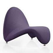 Purple wool blend accent chair